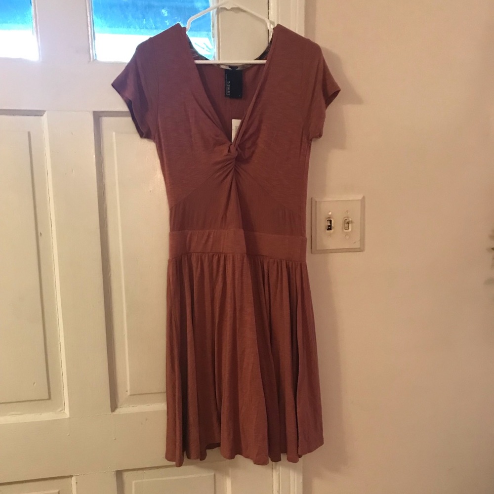 Soft Red T-shirt Dress